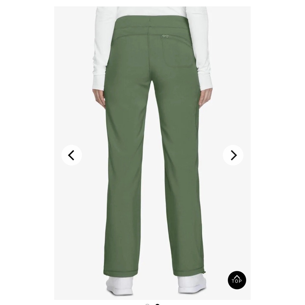 Cherokee Infinity Women's 4-Pocket STRETCH Drawstring Scrub Pants Large Petite - Picture 2 of 7